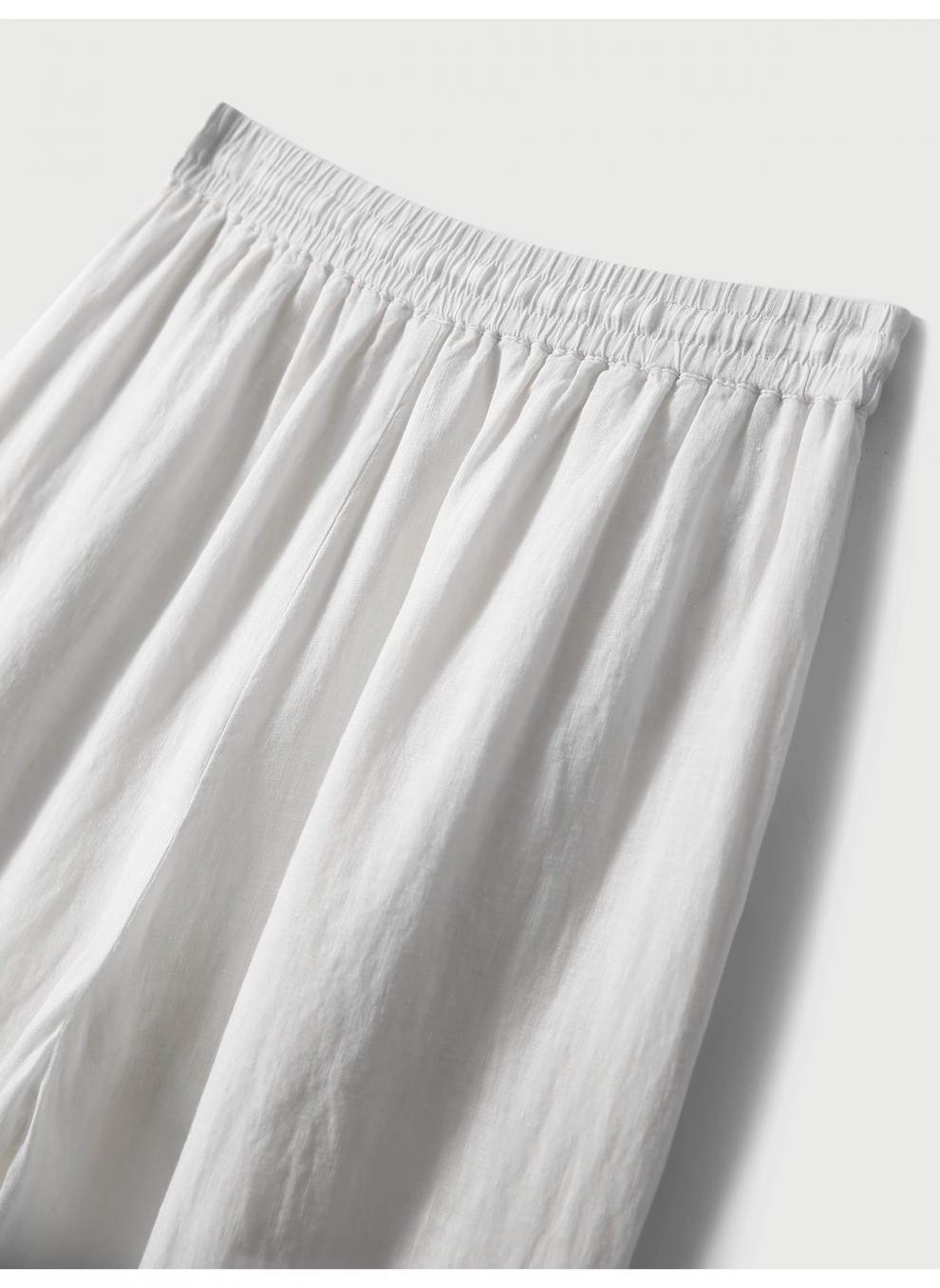 Cross-border 2025 Summer New Breathable Loose White suit Simple Breathable Top Shorts Two-piece Set