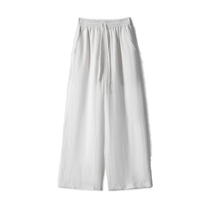 Cross-border 2025 Summer New Breathable Loose White suit Simple Breathable Top Shorts Two-piece Set