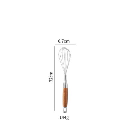 Cross-Border Kitchenware 316 Stainless Steel Spatula for Cooking Household Soup Spoon Rosewood Handle Spatula Kitchen Utensils Frying Spoon
