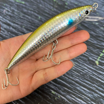 40g 120mm Heavy Sinking Minnow Lures Long Casting Artificial Hard Baits Seabass Trout Swimbait Pesca Wobbler Fishing Equipment