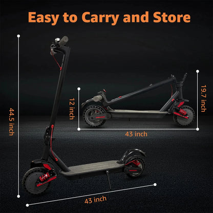 Foldable Smart Electric Scooter for Commuting 36V 500W Motor Escooter 25 Miles Long Range Smart Adult Electric Scooter for APP