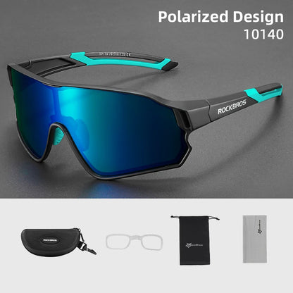 ROCKBROS Polarized Glasses UV400 Sunglasses Sport Protection Glasses Bicycle Eyewear Outdoor Hiking Camping Golf Cycling Goggles