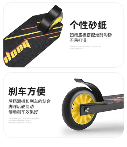 Scooters Scooter 6-12 Years Old Teenagers Two-Wheel Street Brush Fancy Racing Bicycle Pedal Entry-Level Stunt Scooter