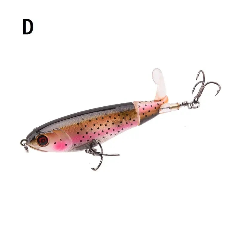 Fishing Lures  With Floating Rotating Tail Topwater Bait Freshwater Saltwater Lures For Carp Bass Pike 10.5cm/17g