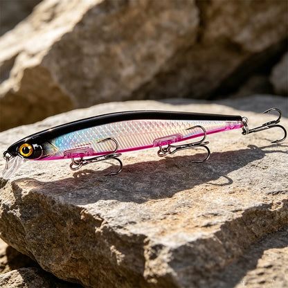 Fishing Lures 11cm 12.5g Sinking Minnow Wobblers Plastic Artificial Baits With 3 Hook For Bass Pike Carp Swimbait Fishing Tackle