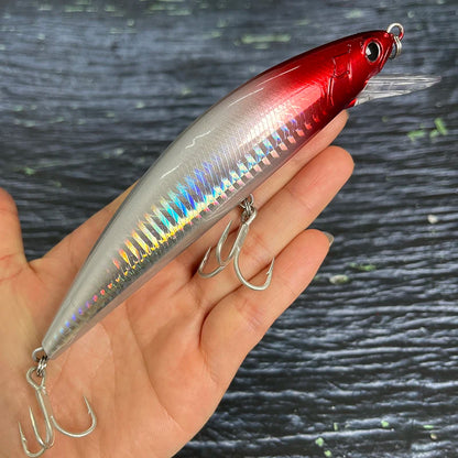 40g 120mm Heavy Sinking Minnow Lures Long Casting Artificial Hard Baits Seabass Trout Swimbait Pesca Wobbler Fishing Equipment