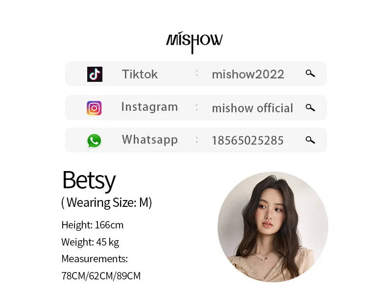 MISHOW French Floral Lace Swing Neck Shirt For Women 2026 Summer New Pleated 3D Floral Ribbon Hazy Elegant Slim Top MXF24X2617