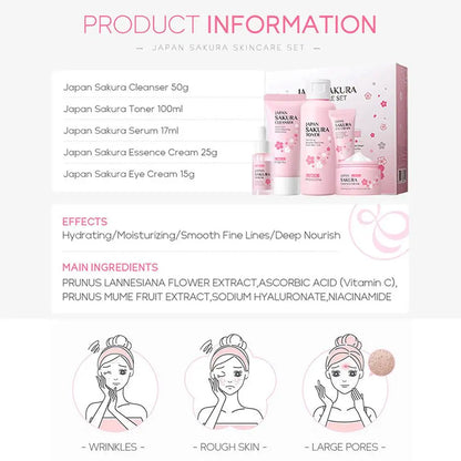 Sakura Skin Care Gift Set