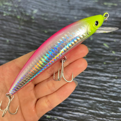 40g 120mm Heavy Sinking Minnow Lures Long Casting Artificial Hard Baits Seabass Trout Swimbait Pesca Wobbler Fishing Equipment