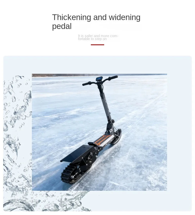 All-terrain snow scooters for mountain climbing and ice fishing, electric bikes