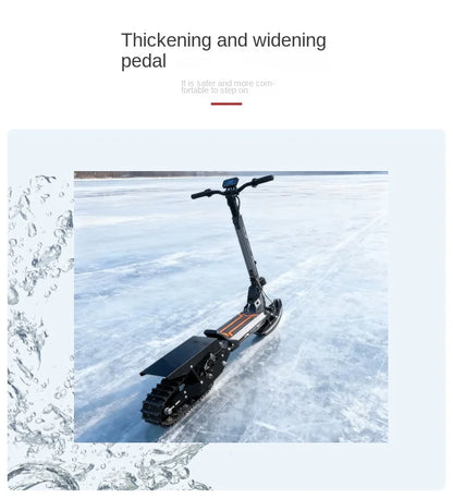 All-terrain snow scooters for mountain climbing and ice fishing, electric bikes
