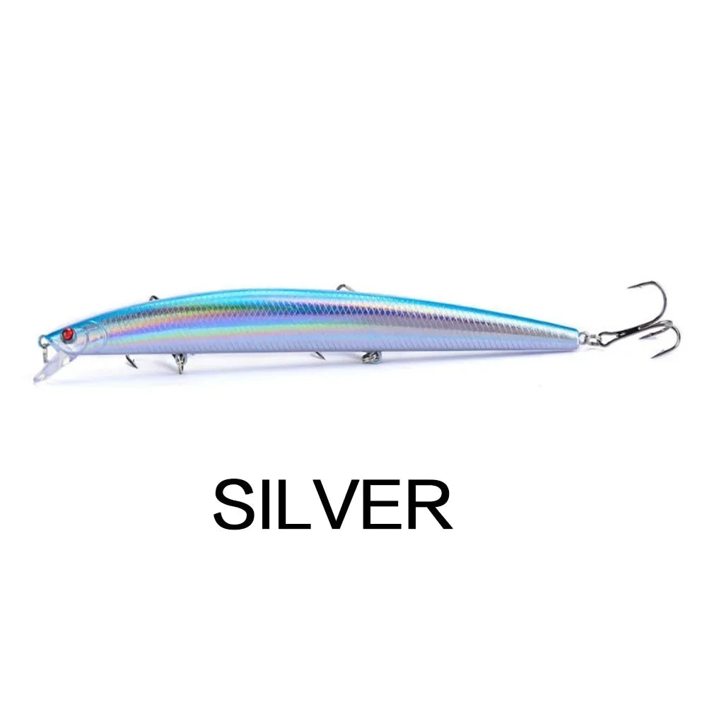 Fishing Lures 18cm 24g Crankbaits Hard Bait Isca Artificiais Pesca Sea Wobbler Swimming Baits Laser Minnow