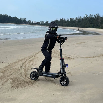 E5B High Speed Electric Scooter 3000W×2 Dual Motor 60V 35Ah Lithium Battery 150KG Load Color LCD Dual Drive Mode