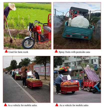 Electric Tricycle Electric Tricycle Electric Cargo Tricycle  3 Wheel Electric Bike Mobility Scooter Three-wheeled Motorcycle