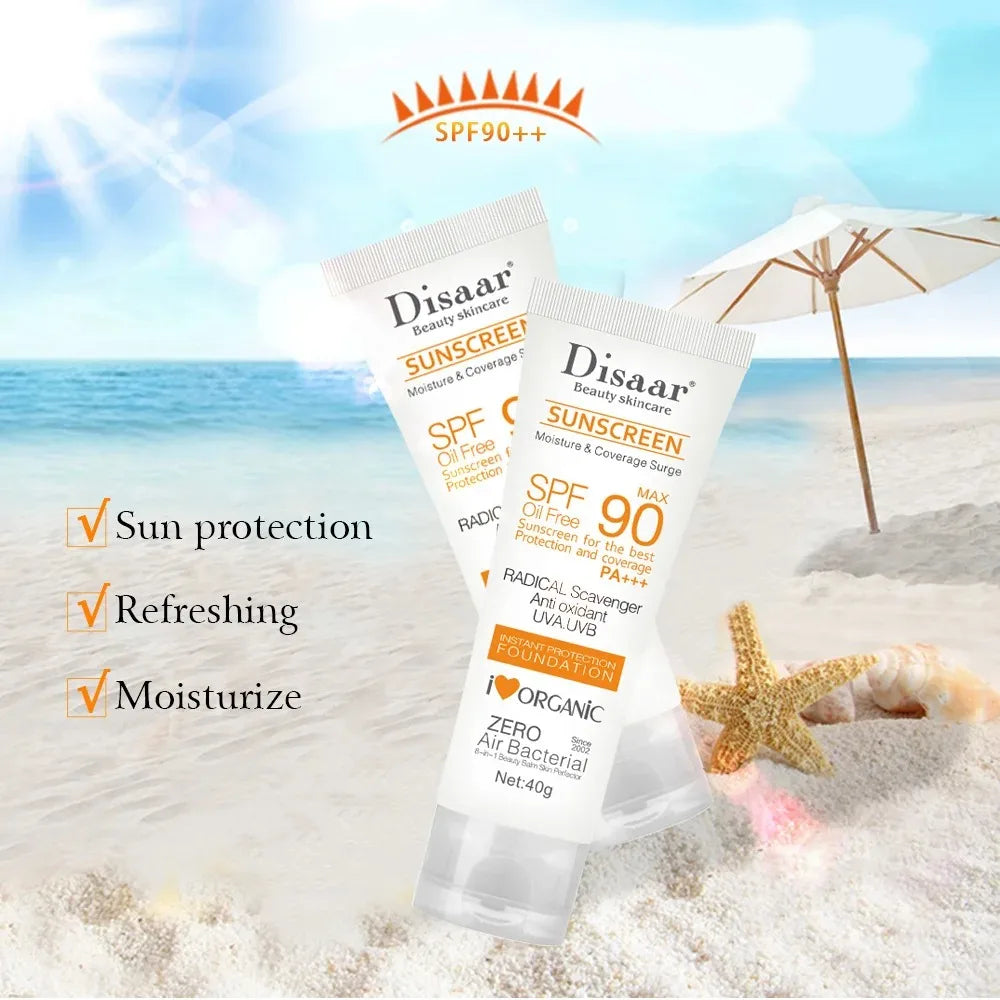 SPF 90+ Waterproof Sunscreen Cream
