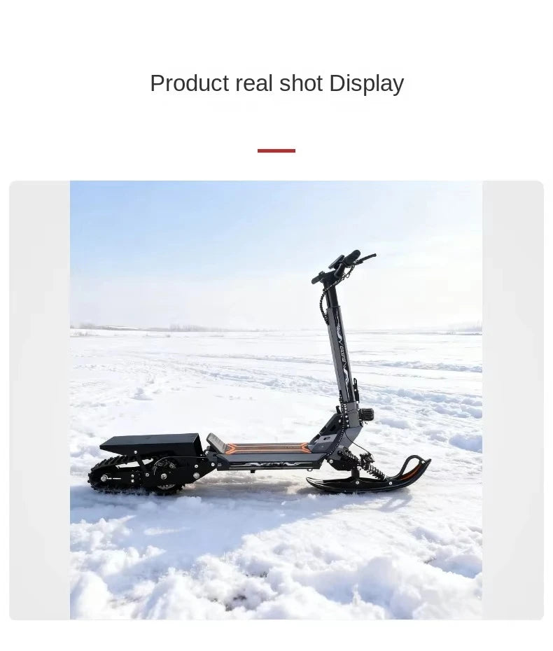 All-terrain snow scooters for mountain climbing and ice fishing, electric bikes