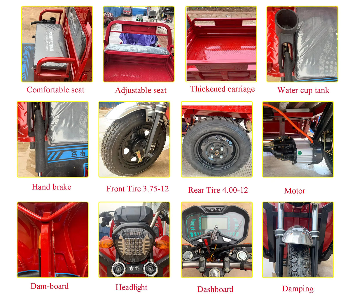 Electric Tricycle Electric Tricycle Electric Cargo Tricycle  3 Wheel Electric Bike Mobility Scooter Three-wheeled Motorcycle