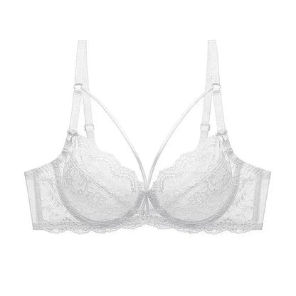 Logirlve Wholesale 3PCS Sexy Underwear Woman Lace Bras Hollow out Ultrathin Bra Women's lingerie Big Size Bra