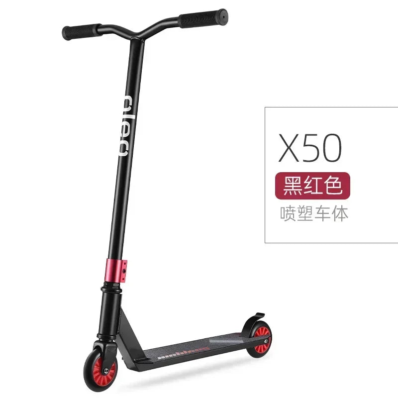 Scooters Scooter 6-12 Years Old Teenagers Two-Wheel Street Brush Fancy Racing Bicycle Pedal Entry-Level Stunt Scooter