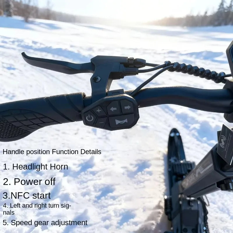 All-terrain snow scooters for mountain climbing and ice fishing, electric bikes