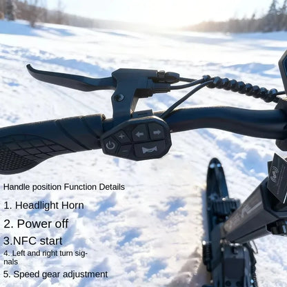 All-terrain snow scooters for mountain climbing and ice fishing, electric bikes