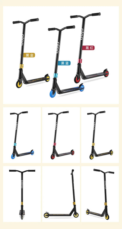 Scooters Scooter 6-12 Years Old Teenagers Two-Wheel Street Brush Fancy Racing Bicycle Pedal Entry-Level Stunt Scooter