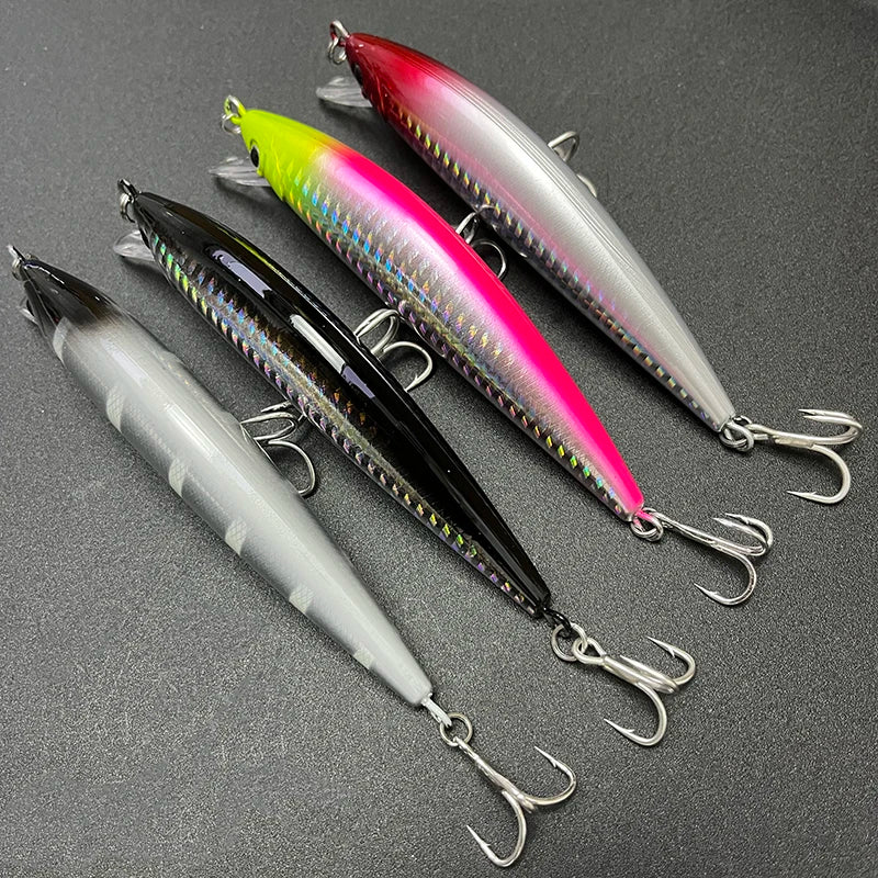 40g 120mm Heavy Sinking Minnow Lures Long Casting Artificial Hard Baits Seabass Trout Swimbait Pesca Wobbler Fishing Equipment