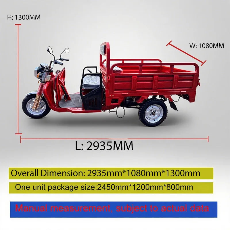 Electric Tricycle Electric Tricycle Electric Cargo Tricycle  3 Wheel Electric Bike Mobility Scooter Three-wheeled Motorcycle