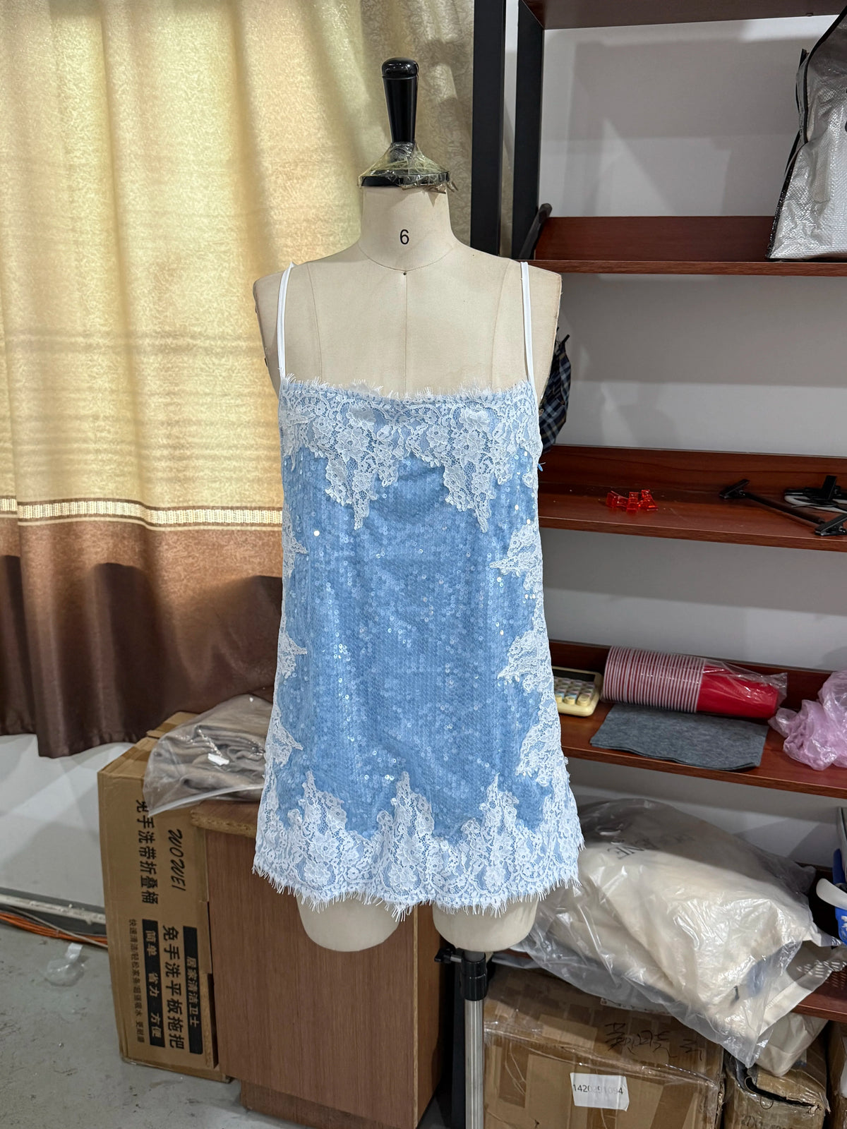 Women Floral Lace Sequin Mini Slip Dress Spaghetti Strap Sweetheart Neck Bodycon Robes 2026 Summer New Party Vacatio Dresses