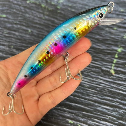40g 120mm Heavy Sinking Minnow Lures Long Casting Artificial Hard Baits Seabass Trout Swimbait Pesca Wobbler Fishing Equipment