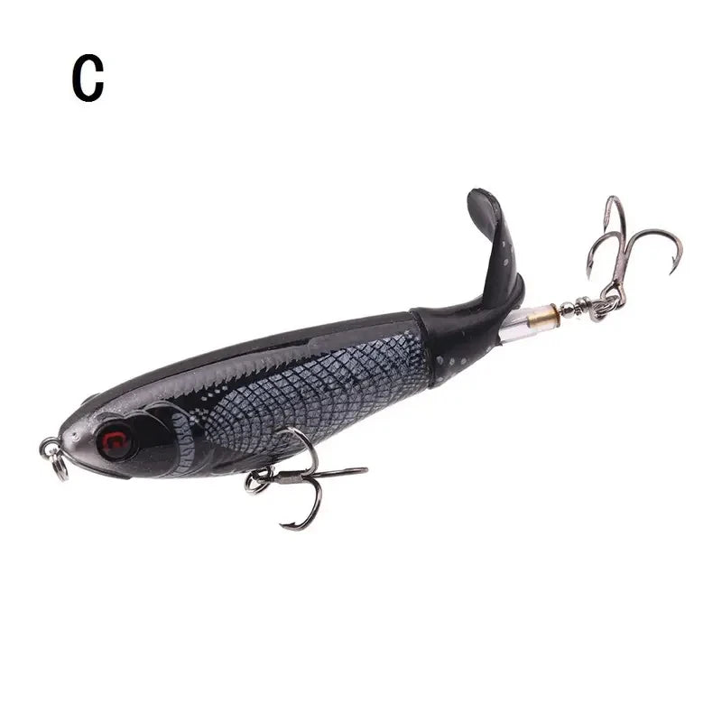 Fishing Lures  With Floating Rotating Tail Topwater Bait Freshwater Saltwater Lures For Carp Bass Pike 10.5cm/17g