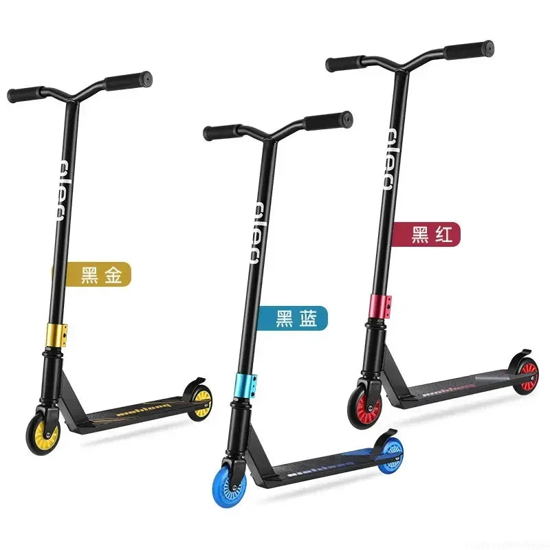 Scooters Scooter 6-12 Years Old Teenagers Two-Wheel Street Brush Fancy Racing Bicycle Pedal Entry-Level Stunt Scooter