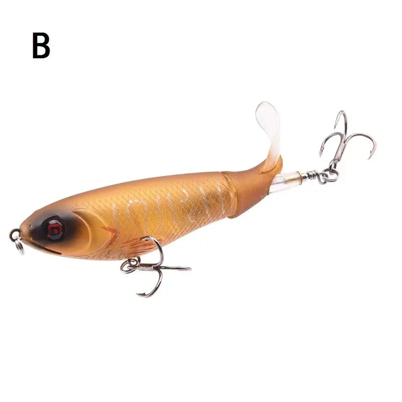 Fishing Lures  With Floating Rotating Tail Topwater Bait Freshwater Saltwater Lures For Carp Bass Pike 10.5cm/17g