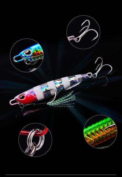 Fishing Lure 10g15g20g30g40g60g Trolling Artificial Hard Bait Bass Casting Jigging Fish Lure Sinking Spoon Tackle Metal Jig