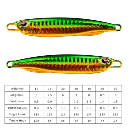 Fishing Lure 10g15g20g30g40g60g Trolling Artificial Hard Bait Bass Casting Jigging Fish Lure Sinking Spoon Tackle Metal Jig