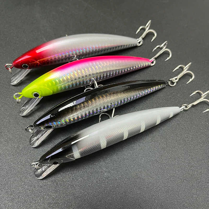 40g 120mm Heavy Sinking Minnow Lures Long Casting Artificial Hard Baits Seabass Trout Swimbait Pesca Wobbler Fishing Equipment
