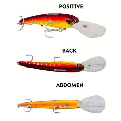 1pc 20cm Floating Fishing Lure with Hooks - Lifelike Artificial Bait for Freshwater and Saltwater Fishing
