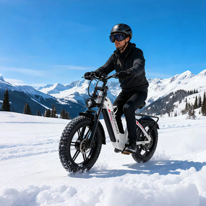 20"Electric Bike 2*1000W Motor 48V 20Ah Removable Battery 50km/h Electric Bicycle for Adults Mountain Bike with Shimano 7-Speed
