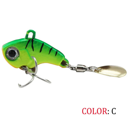Fishing Lures Wobble Rotating Metal Vib Vibration Tail Winter Fishing 5g 10g15g20g Artificial Hard Baits Jig Spinner Spoon Pesca