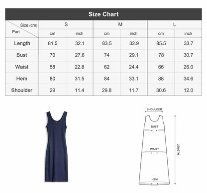 Maden Women's U Square Neck Wide Strap Tank Dress Sleeveless Camisole Waist Cinch Slim Fit Elegant Casual Summer Daily Summer