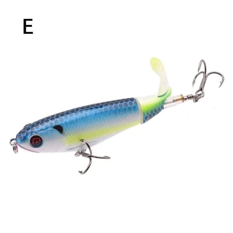 Fishing Lures  With Floating Rotating Tail Topwater Bait Freshwater Saltwater Lures For Carp Bass Pike 10.5cm/17g