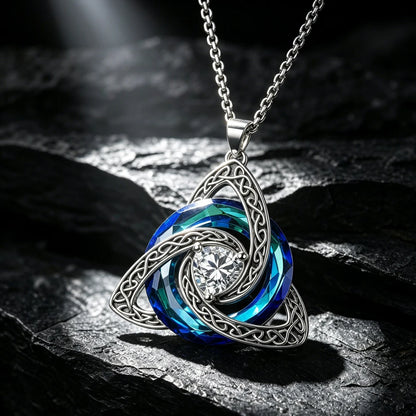 LunaKnot™ Necklace 🌙✨ — Meaningful Birthstone Heart