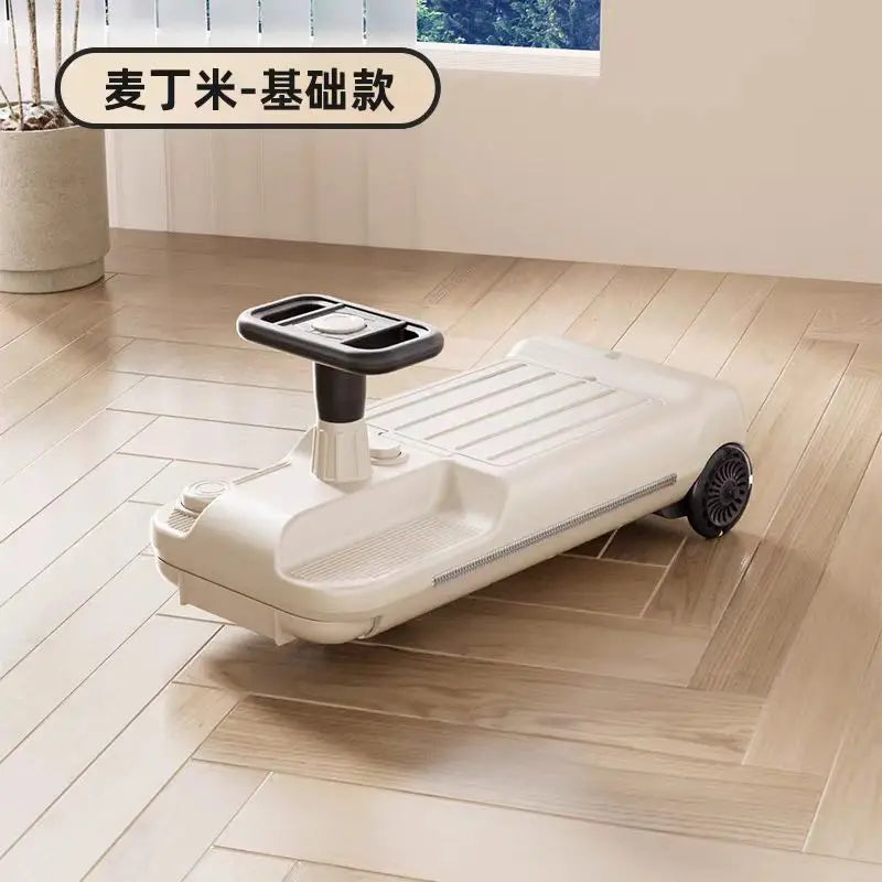 Electric Children Scooter Kart Floor Cleaning Ride On Vehicle Household Indoor Parent-Child Toy Car Wholesale