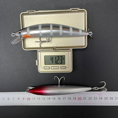 40g 120mm Heavy Sinking Minnow Lures Long Casting Artificial Hard Baits Seabass Trout Swimbait Pesca Wobbler Fishing Equipment