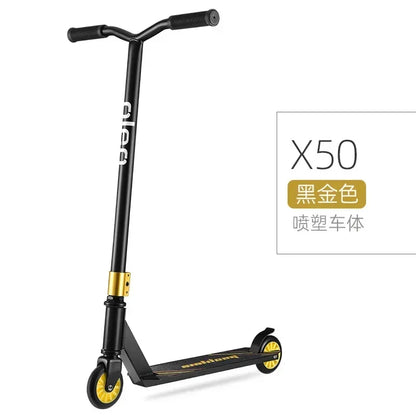 Scooters Scooter 6-12 Years Old Teenagers Two-Wheel Street Brush Fancy Racing Bicycle Pedal Entry-Level Stunt Scooter