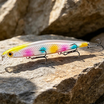 Fishing Lures 11cm 12.5g Sinking Minnow Wobblers Plastic Artificial Baits With 3 Hook For Bass Pike Carp Swimbait Fishing Tackle