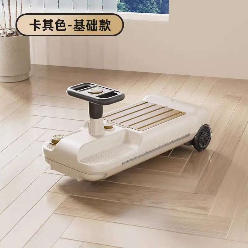 Electric Children Scooter Kart Floor Cleaning Ride On Vehicle Household Indoor Parent-Child Toy Car Wholesale