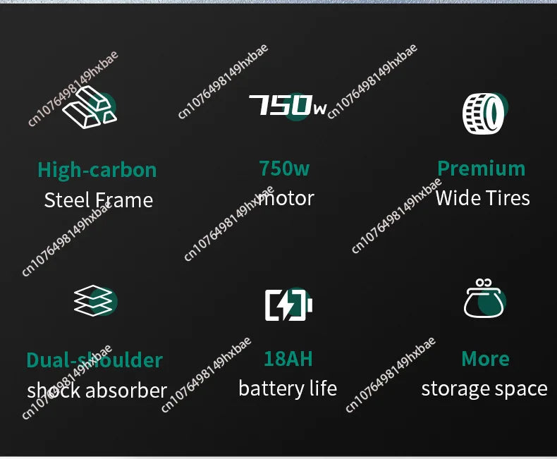 Electric Bike For Man 24-Inch 750W 48V Three Wheeled Electric Vehicle Fat Tire Pedal Powerful Electric Tricycle For Adults Elder