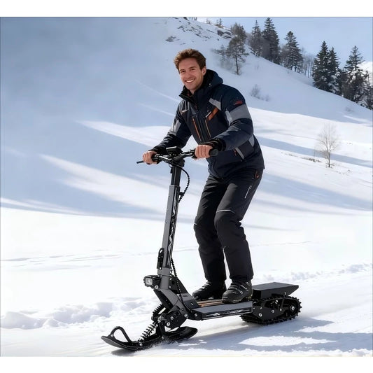 All-terrain snow scooters for mountain climbing and ice fishing, electric bikes