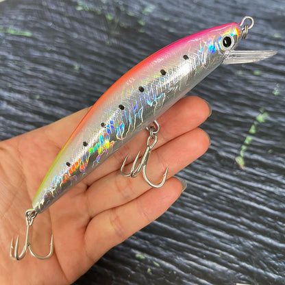 40g 120mm Heavy Sinking Minnow Lures Long Casting Artificial Hard Baits Seabass Trout Swimbait Pesca Wobbler Fishing Equipment